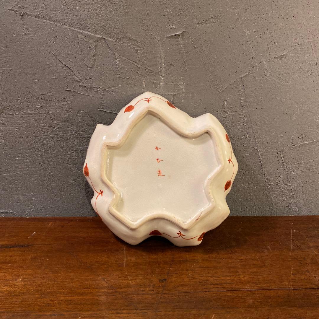 時代物 骨董品 九谷焼 リーフ型プレート 器 皿 稀少 コレクション