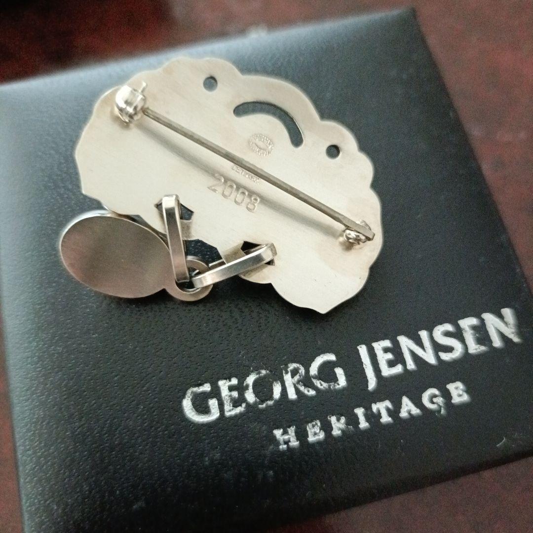 超美品 ジョージジェンセン 2008年 色石 揺れるブローチ - メルカリ