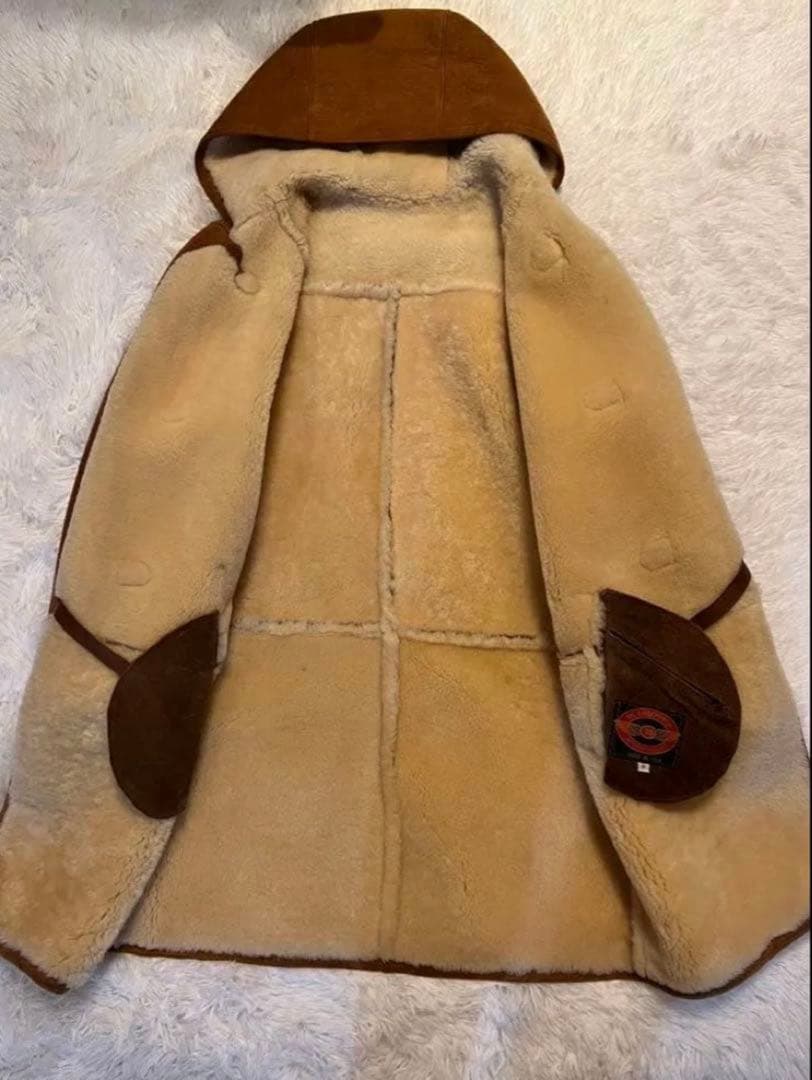 US SHEEPSKINメンズ ムートン ボア ダッフルコート M USA製 - メルカリ