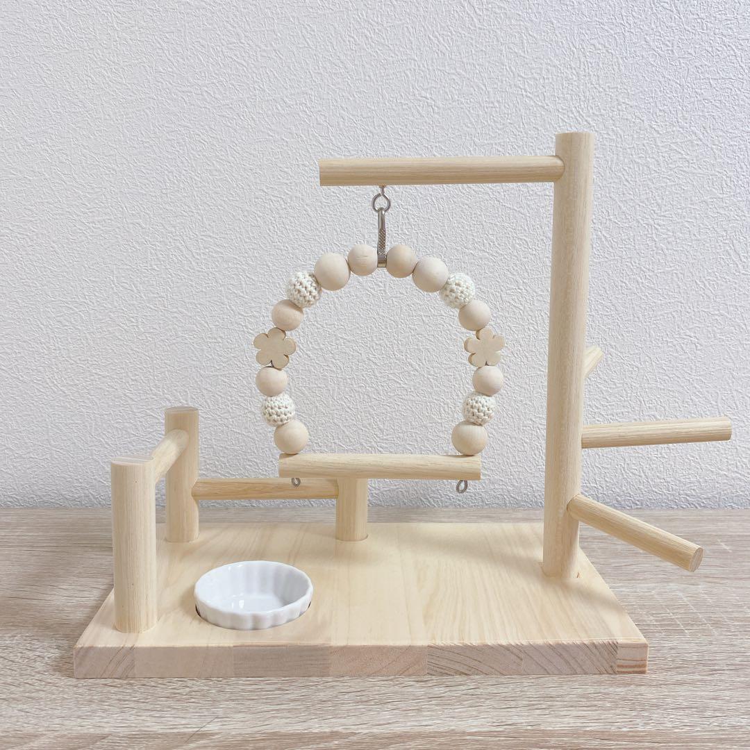 ことりのあそびば mini 文鳥 インコ バードアスレチック ブランコ