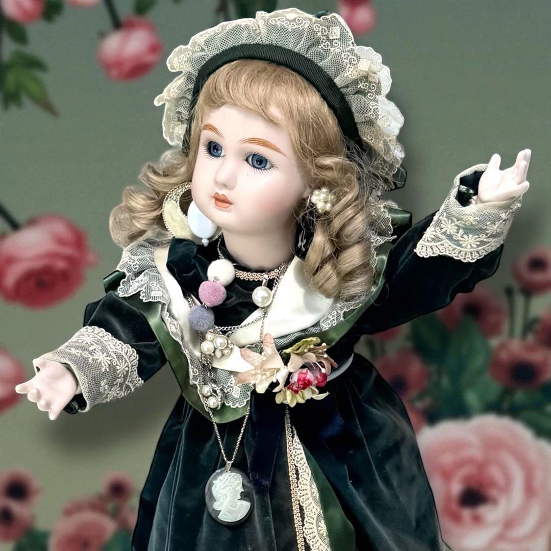 ノエル様専用 ビスクドール スタイナー リプロ フレンチ グリーン