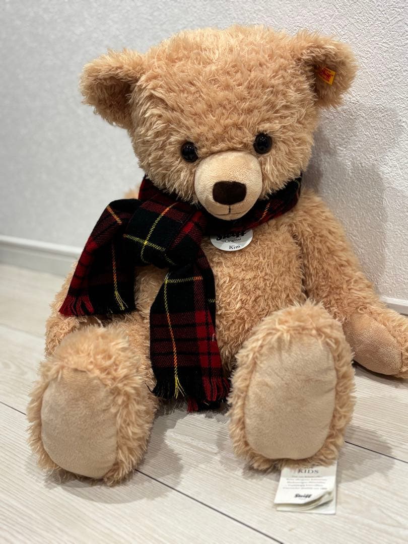 Jonesシュタイフ 美品タグ付 テディ キム ベージュ 65 テディベア Amazon.co.jp: テディベア キム 65cm ぬいぐるみ : おもちゃ