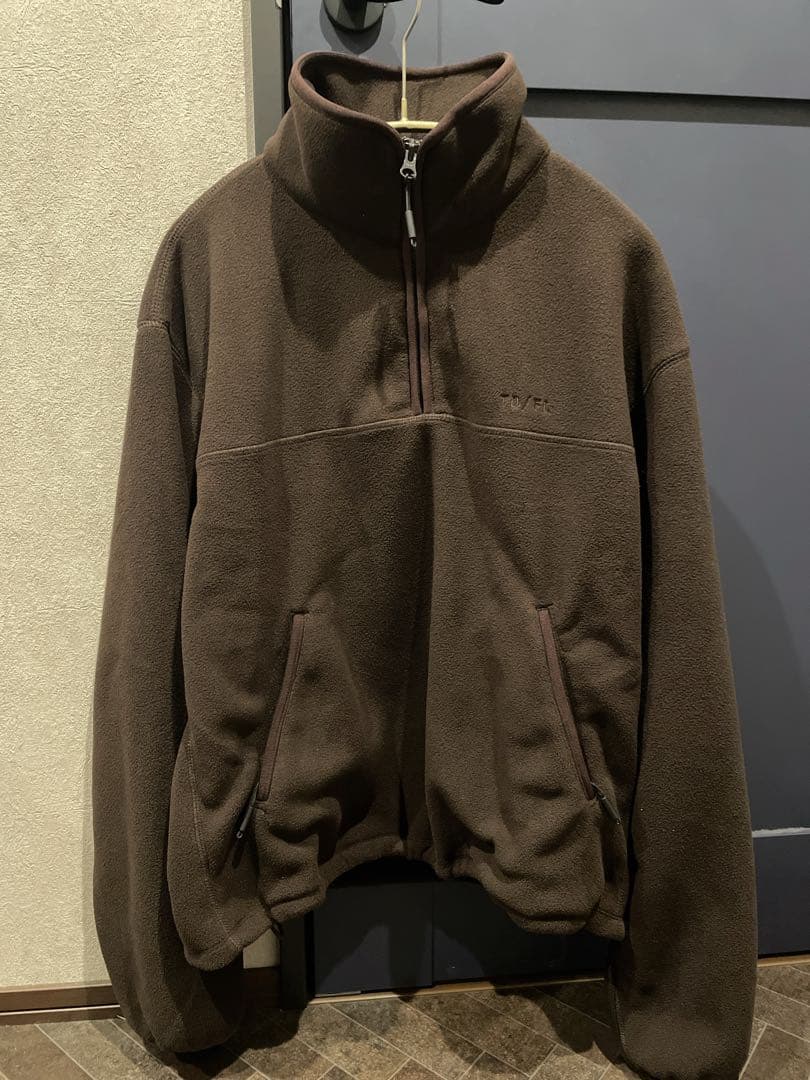 todayful Halfzip Fleece Pullover ダークブラウン