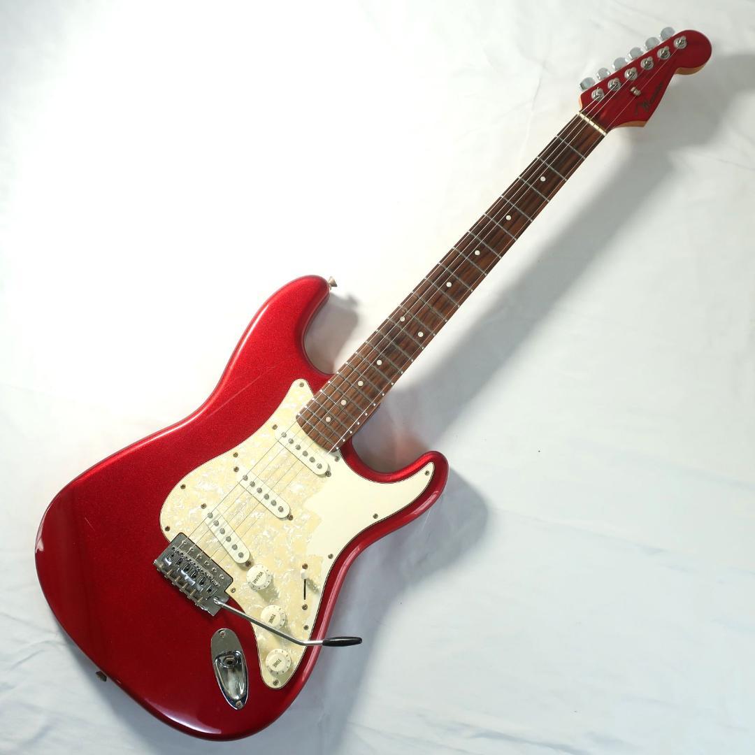 Mavis エレキギター ストラトタイプ マッチングヘッド レッド イシバシ