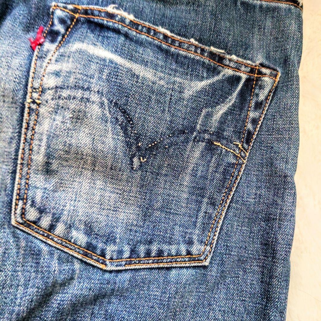 希少 LEVI'S 501XX 55年 復刻 LVC 鬼ヒゲ ビッグE 赤耳 - メルカリ