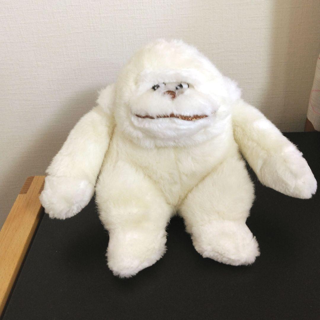 ゴリラ レトロ 昭和 ぬいぐるみ 白 ホワイト 可愛い ヴィンテージ