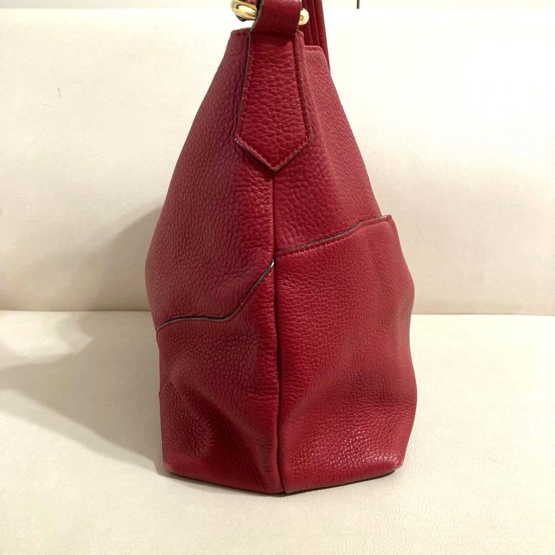 ロベルタディカメリーノ ショルダーバッグ レーネ レッド ロゴ トート