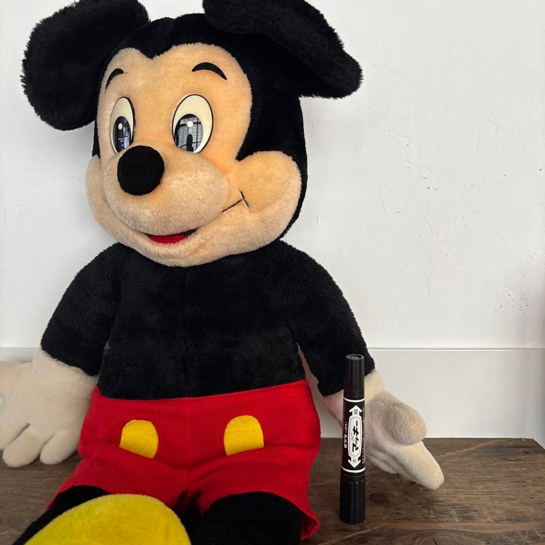 レトロ ミッキー ぬいぐるみ 東京 ディズニーランド 日本製 初期 貴重