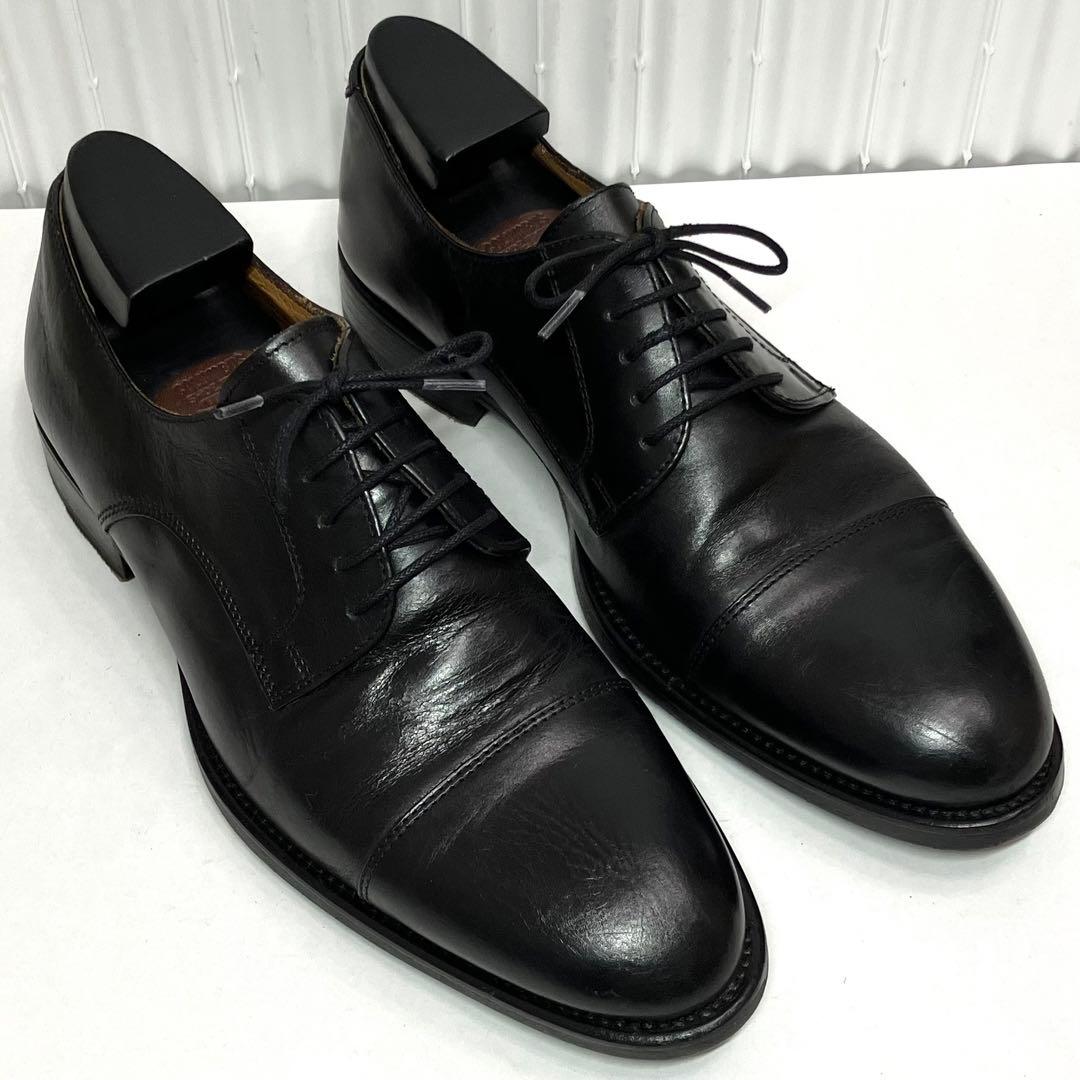 ジャンカルロモレリ 外羽根ストレートチップ ブラック ビジネス