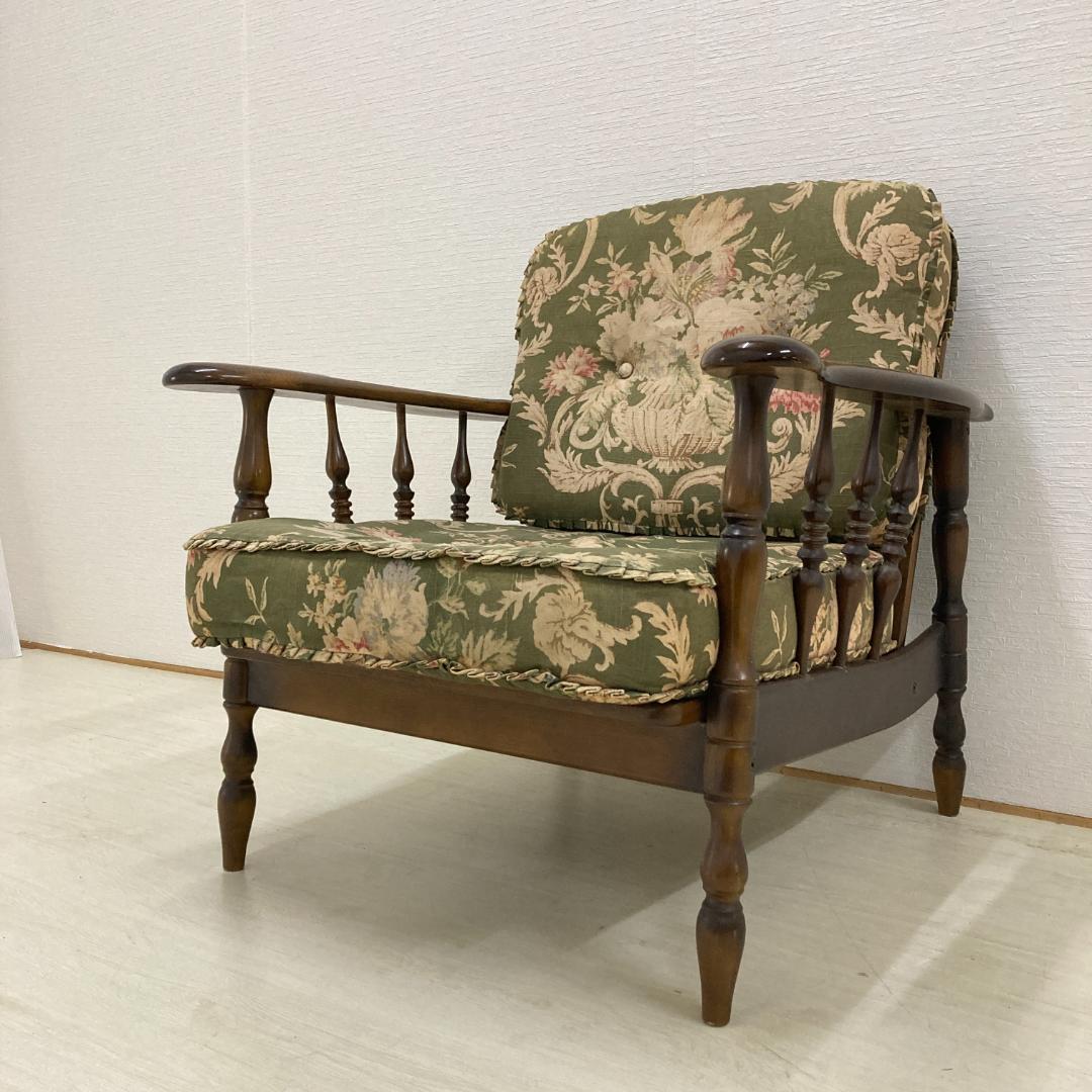 カリモク】コロニアル アームチェア 1人掛けソファ 椅子 - メルカリ