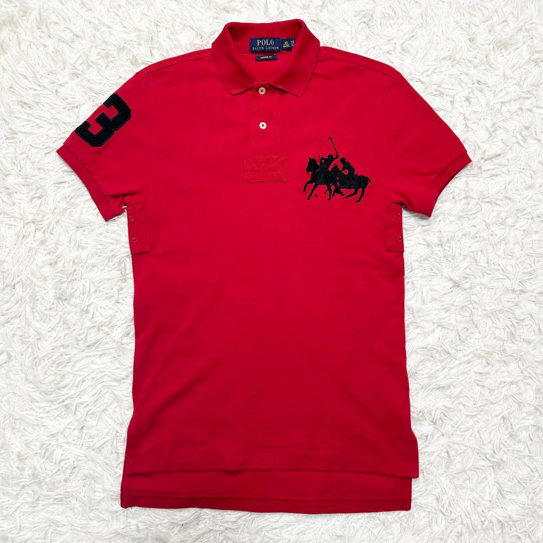 s*a様 極上カラー ポロラルフローレン ポロシャツ ビッグポニー 赤