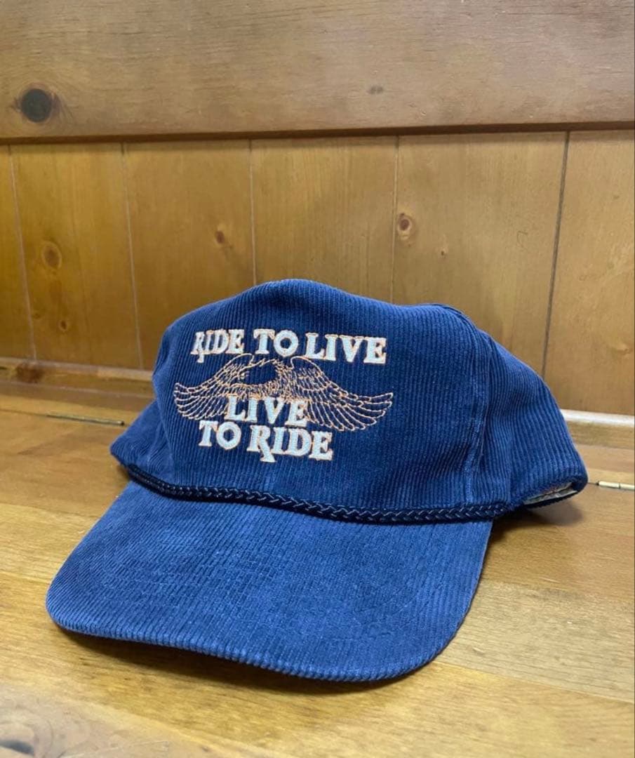 シックスヘルメッツ キャップ ネイビー コーデュロイ トラッカー