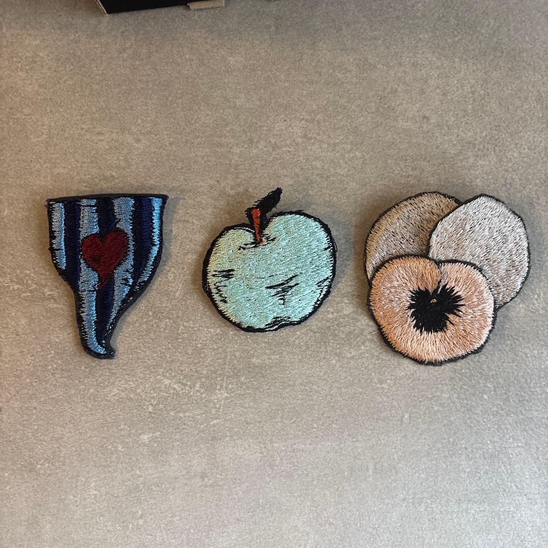 ma.macaron 刺繍バッジ ブローチvintage 3点セット ma.macaron 刺繍