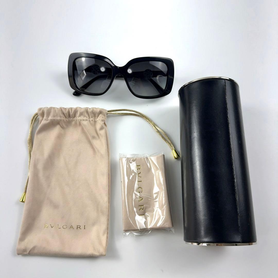 極美品】ブルガリ サングラス 8164-BF ブラック