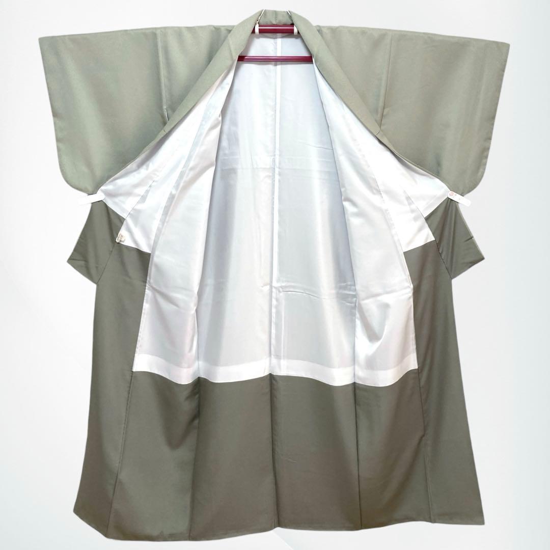 美品✨】東レシルック さんび 洗える着物 熊谷好博子 色無地 灰み