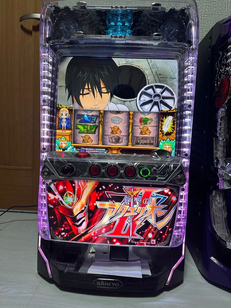 アクエリオンⅡ スロット実機 コイン不要機付き