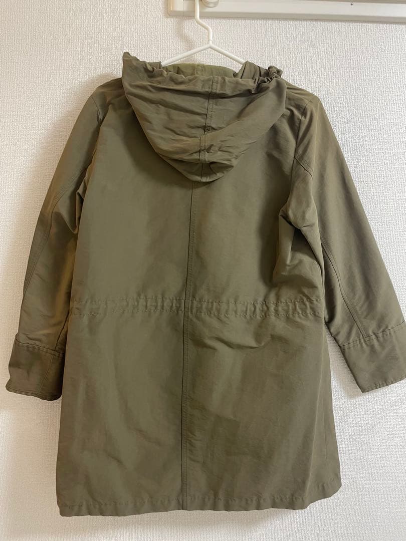 オリーブグリーン フード付きモッズコート - メルカリ