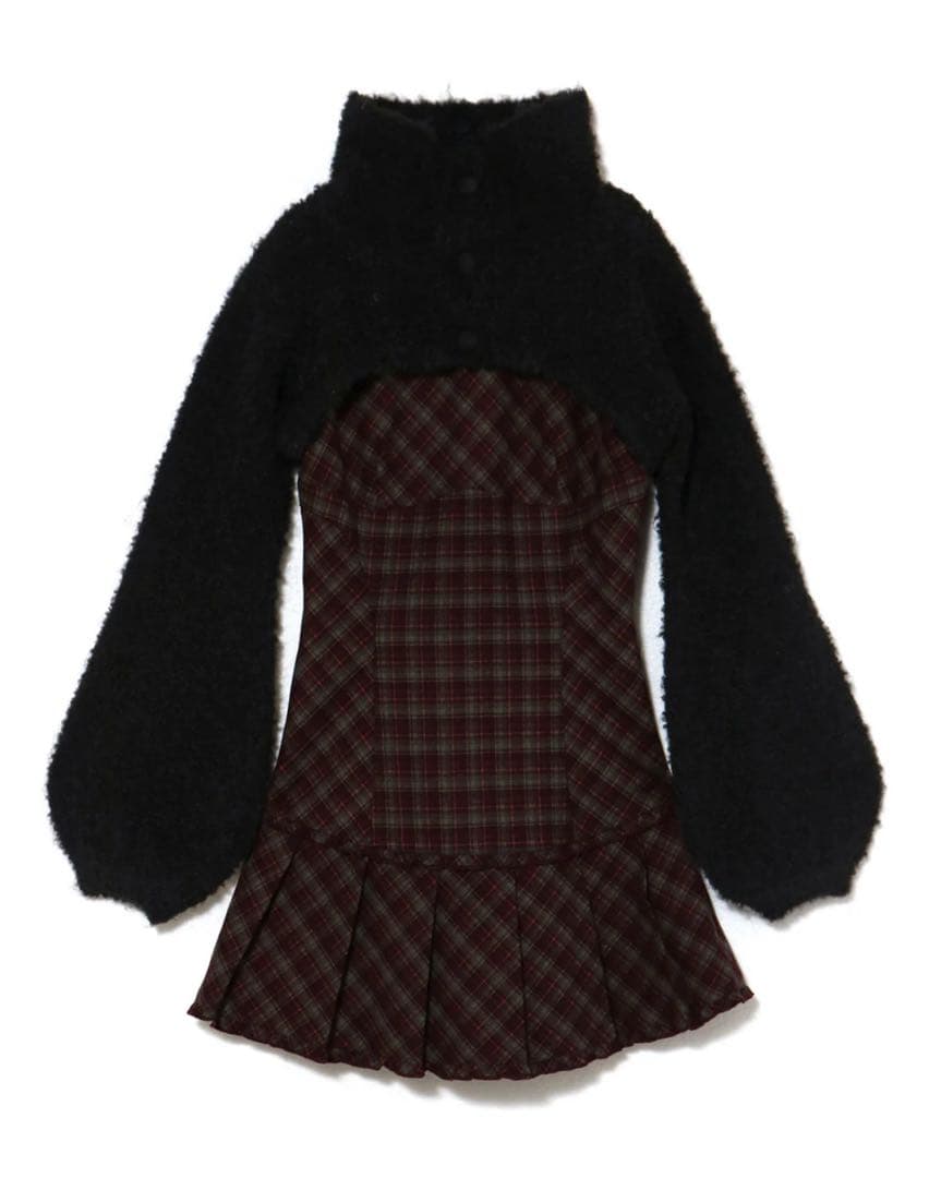 Mimi check set mini dress AM1596