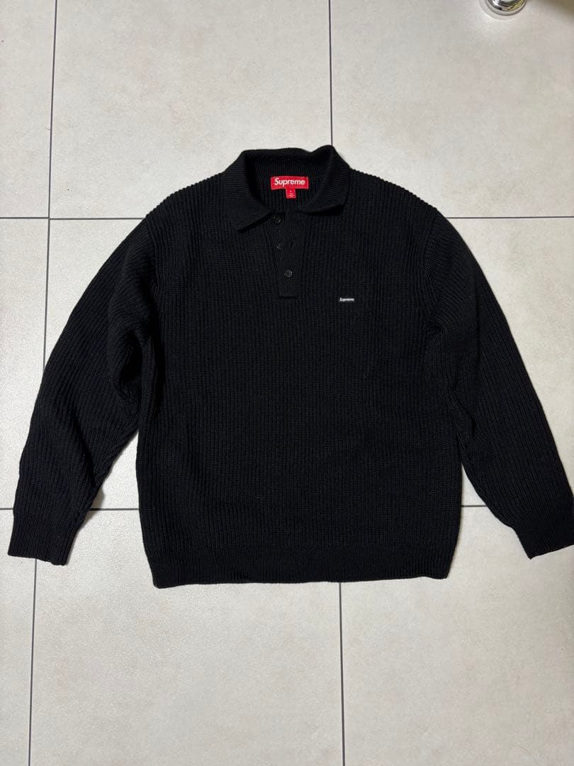 Supreme small box ニットポロセーター SUPREME(シュプリーム) 23AW Small Box Polo Sweater スモールボックス
