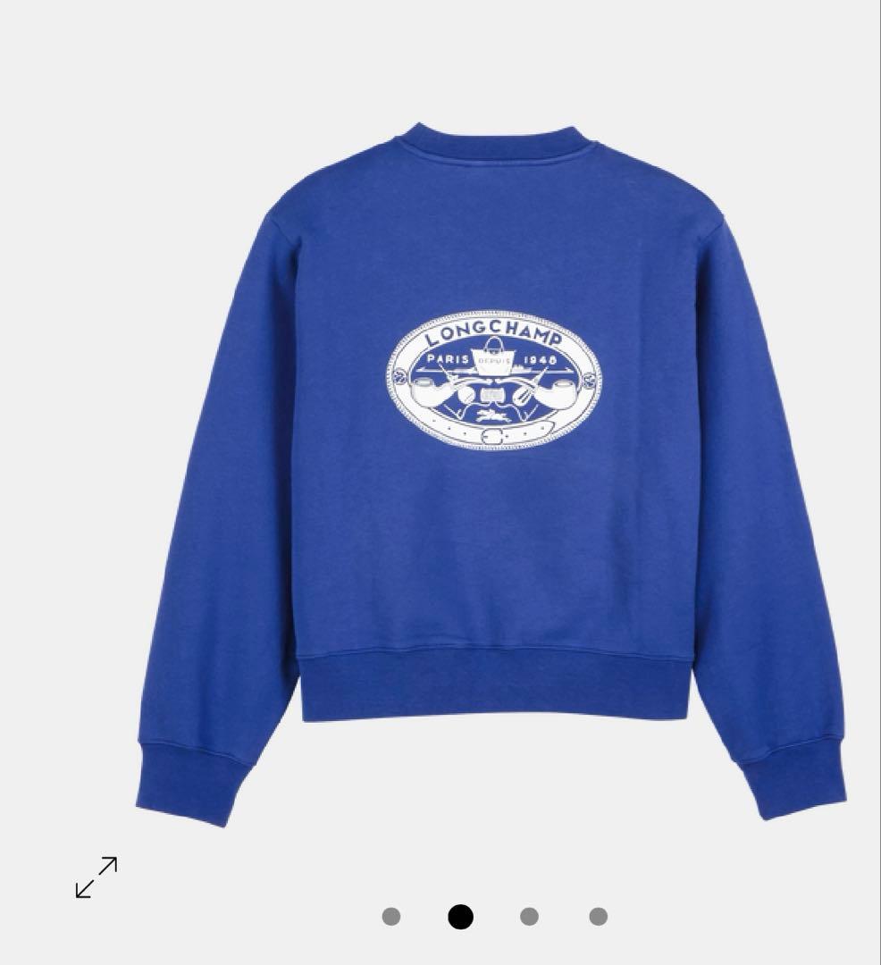 《Kao》ロンシャンスウェットシャツ プリント入りジャージー