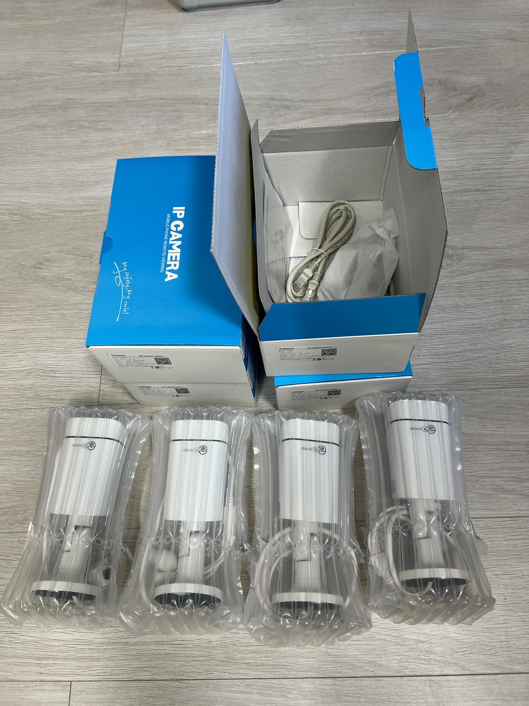 POE防犯カメラ4台セット ONVIF対応 400万画素「CS58Q-POE4」 400万画素カメラ4台LCD16インチ録画機セット【HDD 4TB】 - 株式会社