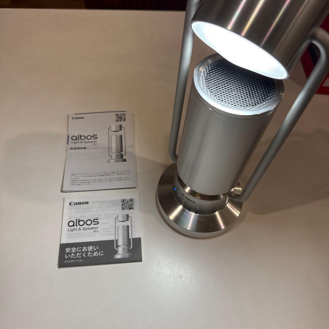 箱無し・ケーブルなし・動作OK】Canon albos ライト&スピーカー - メルカリ