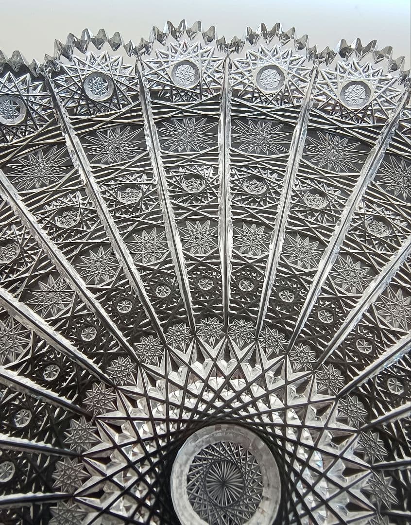 ボヘミアンクリスタル　大皿　27.5cm