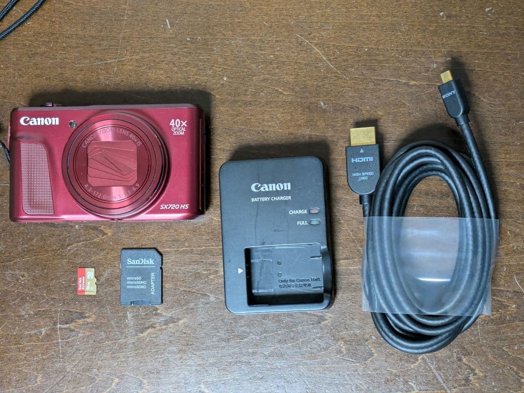 Canon SX720 HS レッド 20.3MP 40倍ズーム