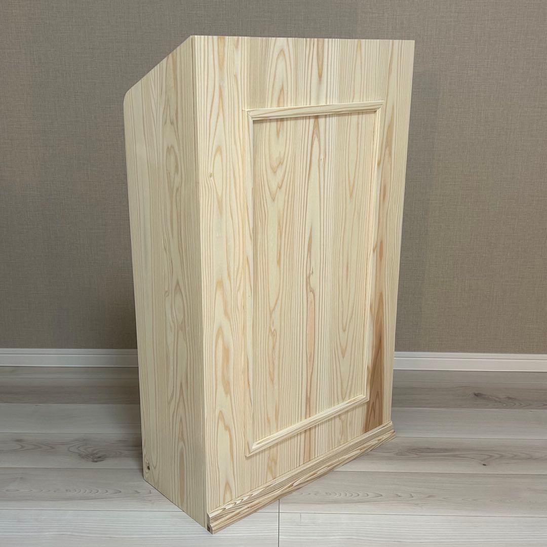 マルシェ•展示販売のレジ台に♪杉無垢材を使ったかわいいレジ