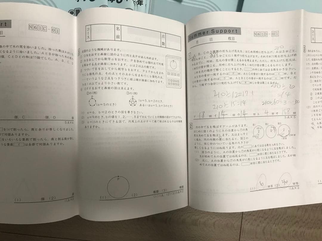 小学校6年生 サマーサポート 数の性質・表とグラフ - メルカリ