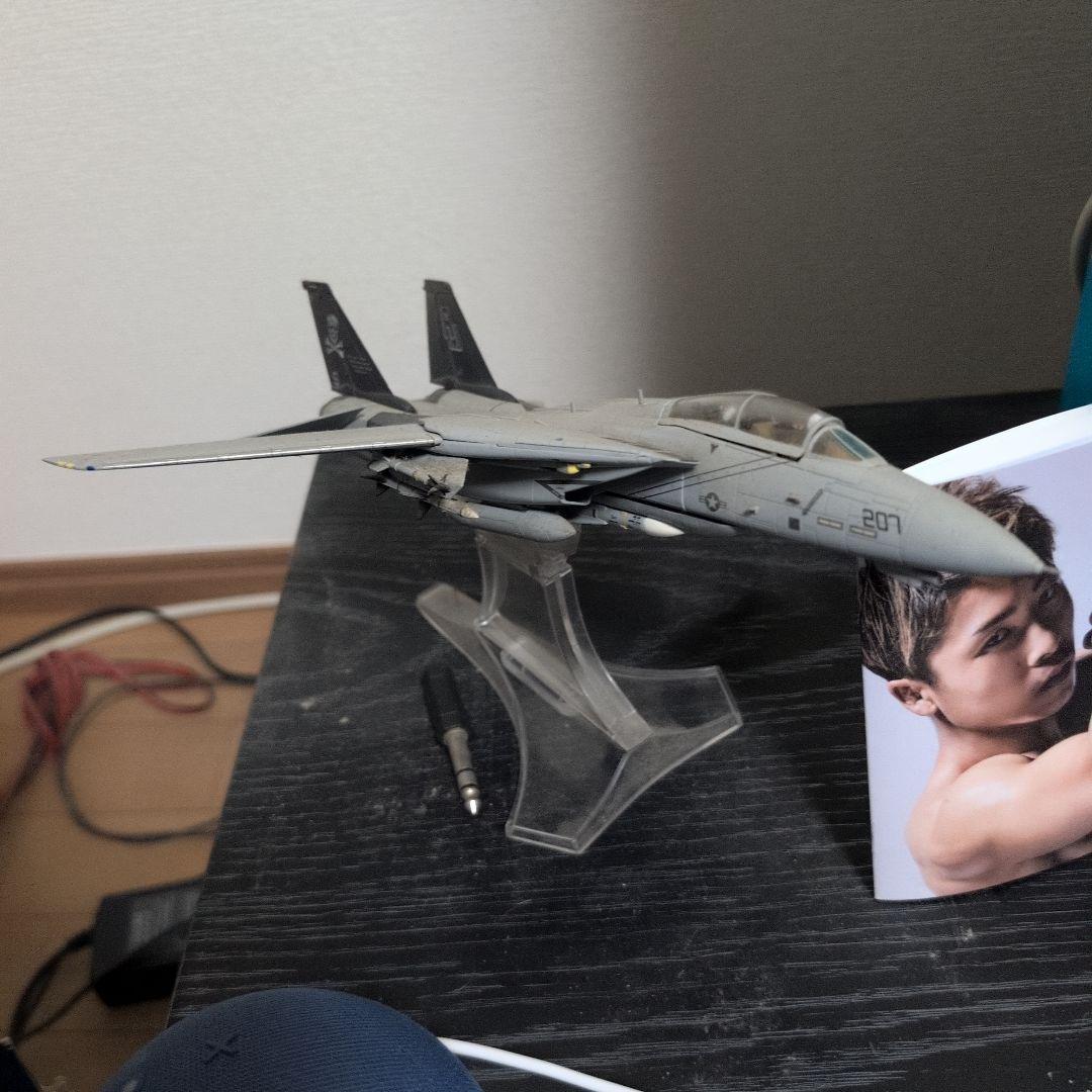 1/72 戦闘機 F-14 TOMCAT モデル グレー ジョリーロジャーズ