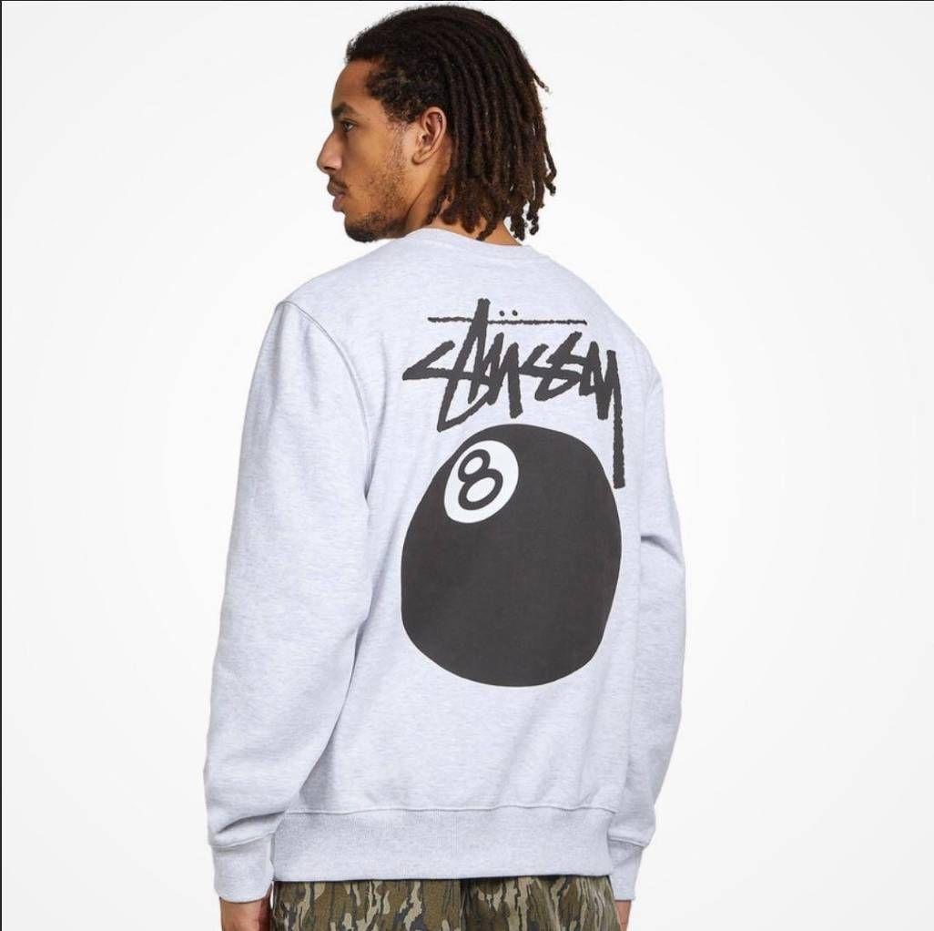 STUSSY 8 BALL CREW ステューシー スウェット グレー M - メルカリ