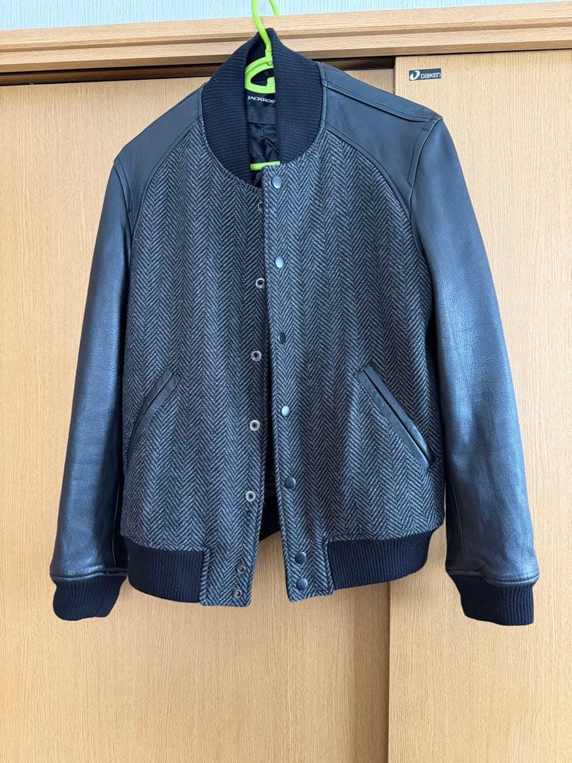 極美品 山羊革 XLサイズ JACKROSE スタジャン ヘリンボーン 黒 - メルカリ