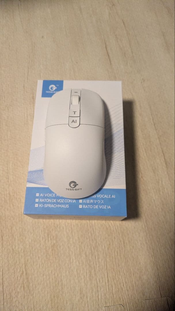 TESS GIFT AI Voice Mouse ホワイト Tess Gift® AI Voice Mouse | Your Revolutionize Assistant