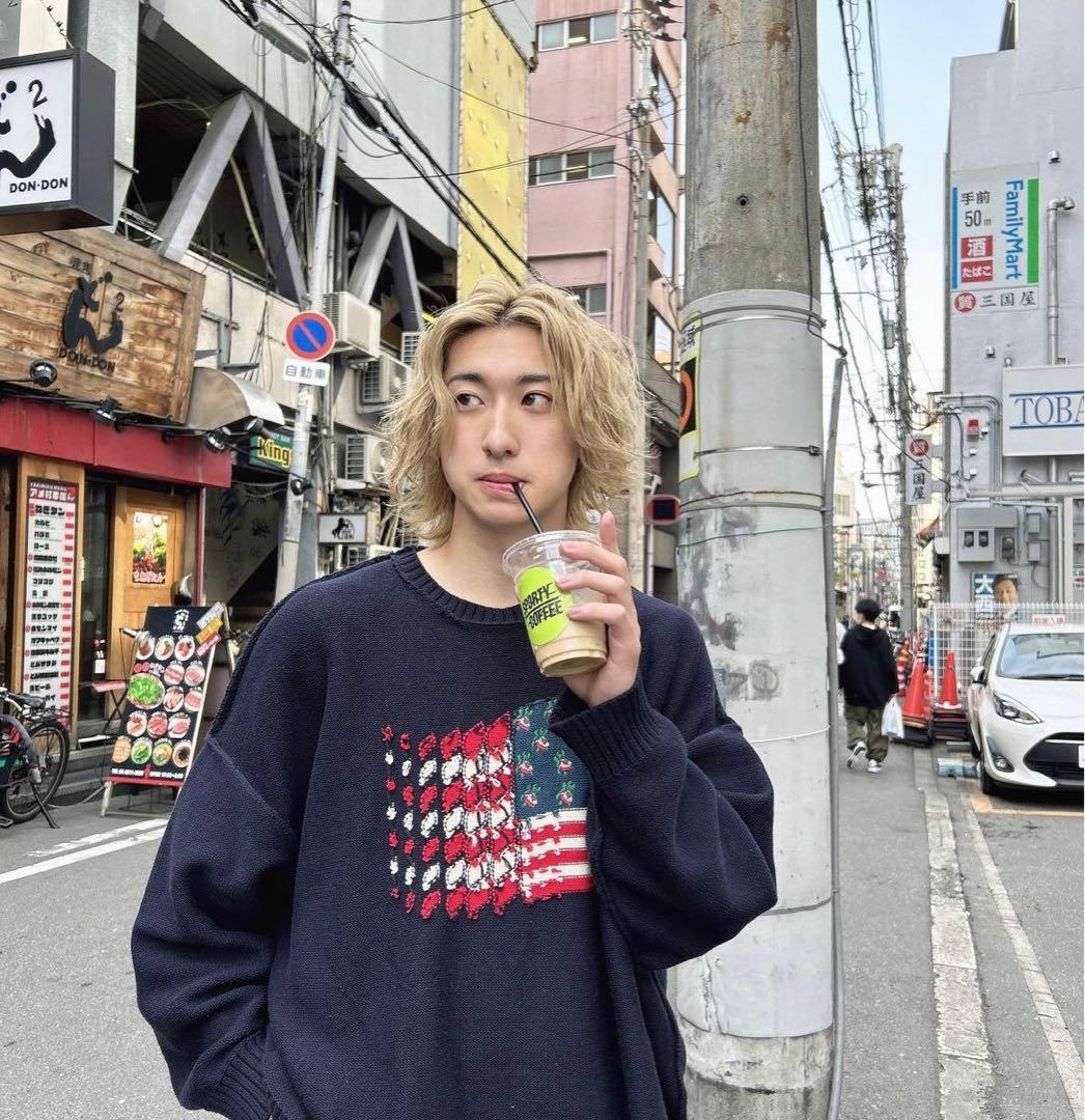 DAIRIKU × ttt_msw 星条旗ニット インサイドアウトニット - メルカリ