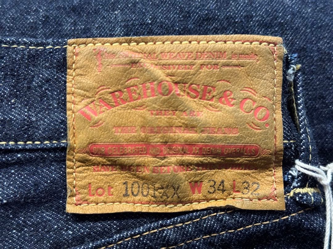 新品 WAREHOUSE 1001XX 13.5oz W34