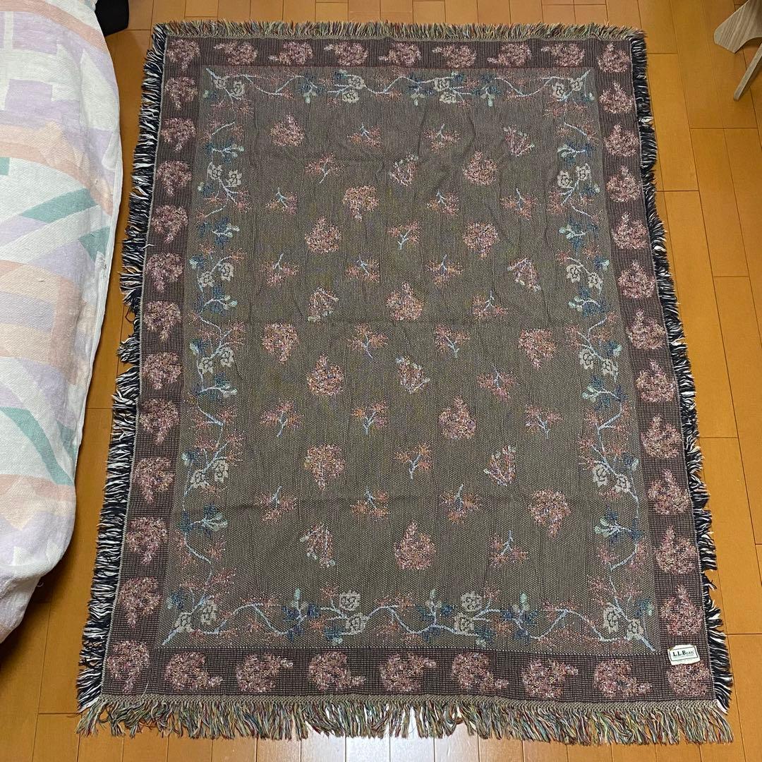 L.L.Bean アメリカ製 ヴィンテージラグマット マルチカバー タペストリー