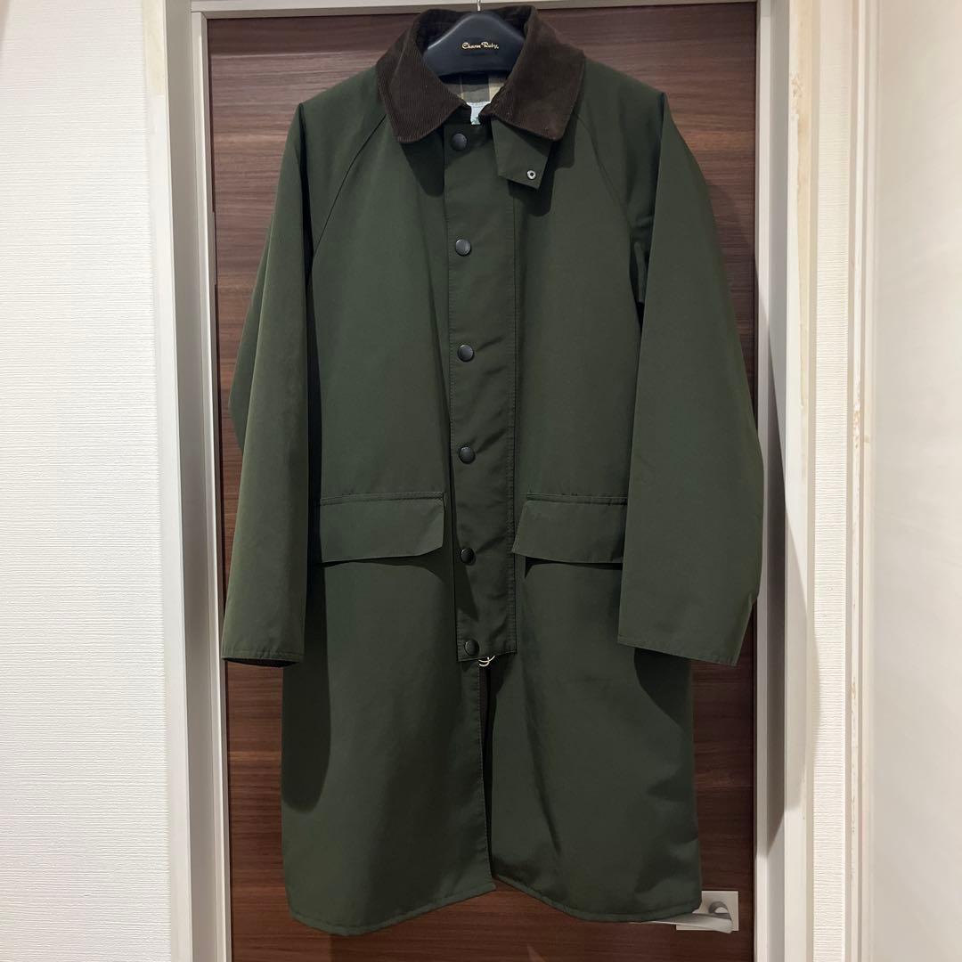 Barbour モッズコート オリーブグリーン 36 sage Barbour（バブアー） ラグランコート WATERPROOF SLIM BURGHLEY JACKET