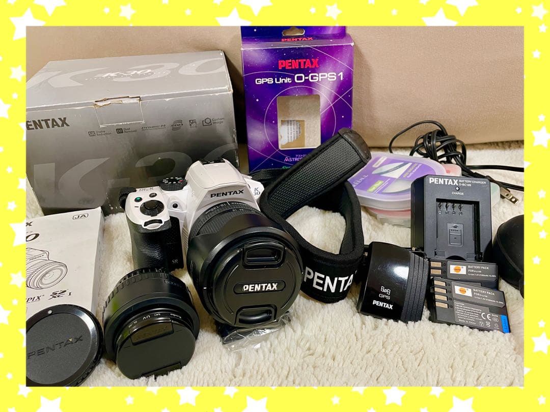 【希少】O-GPS1 ＋ レンズ2本 ＋ ペンタックスK-30本体（ジャンク） 希少】O-GPS1 ＋ レンズ2本 ＋ ペンタックスK-30本体（ジャンク）