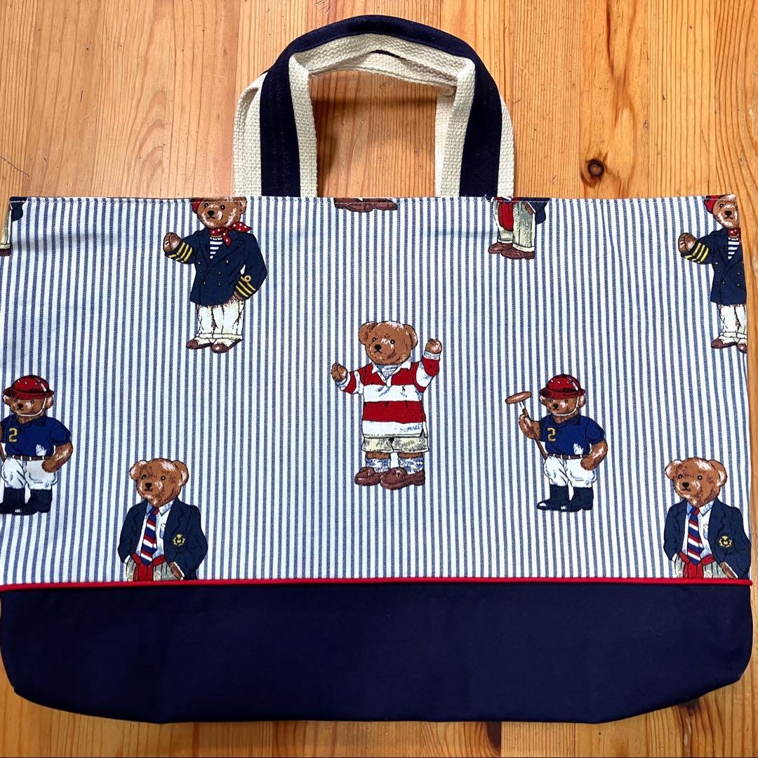 ポロベア ラルフローレン くま レッスンバッグ ハンドメイド マチあり
