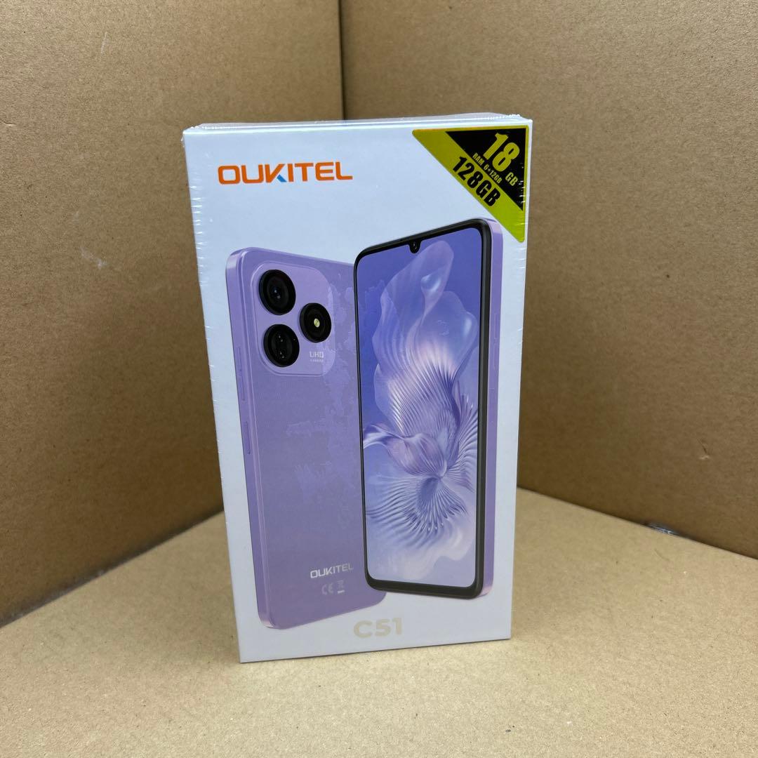 OUKITEL C51 18GB/128GB ブラック Amazon | OUKITEL C51 SIMフリー スマホ 4G対応 Android 13、18GB RAM+