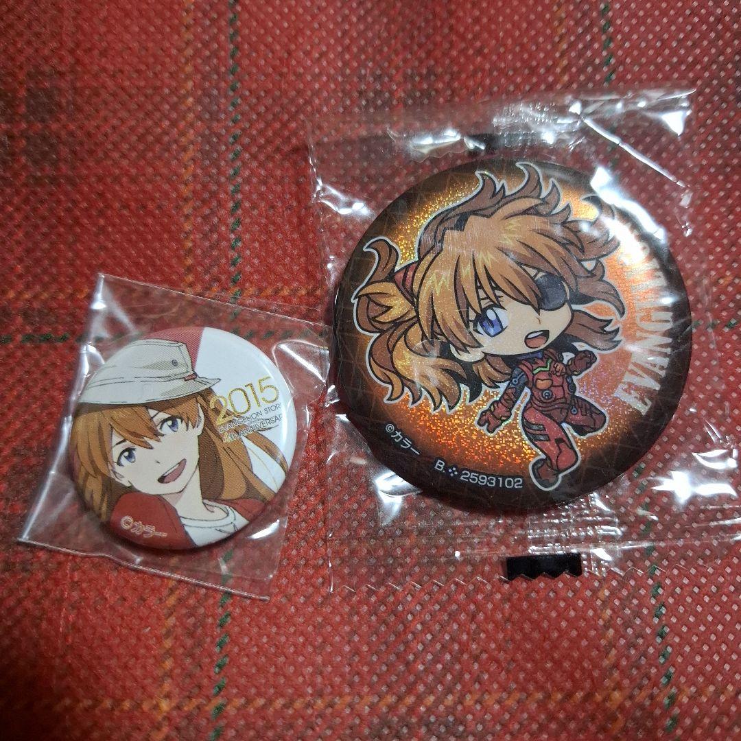 エヴァンゲリオン アスカ缶バッジ5個セット - メルカリ