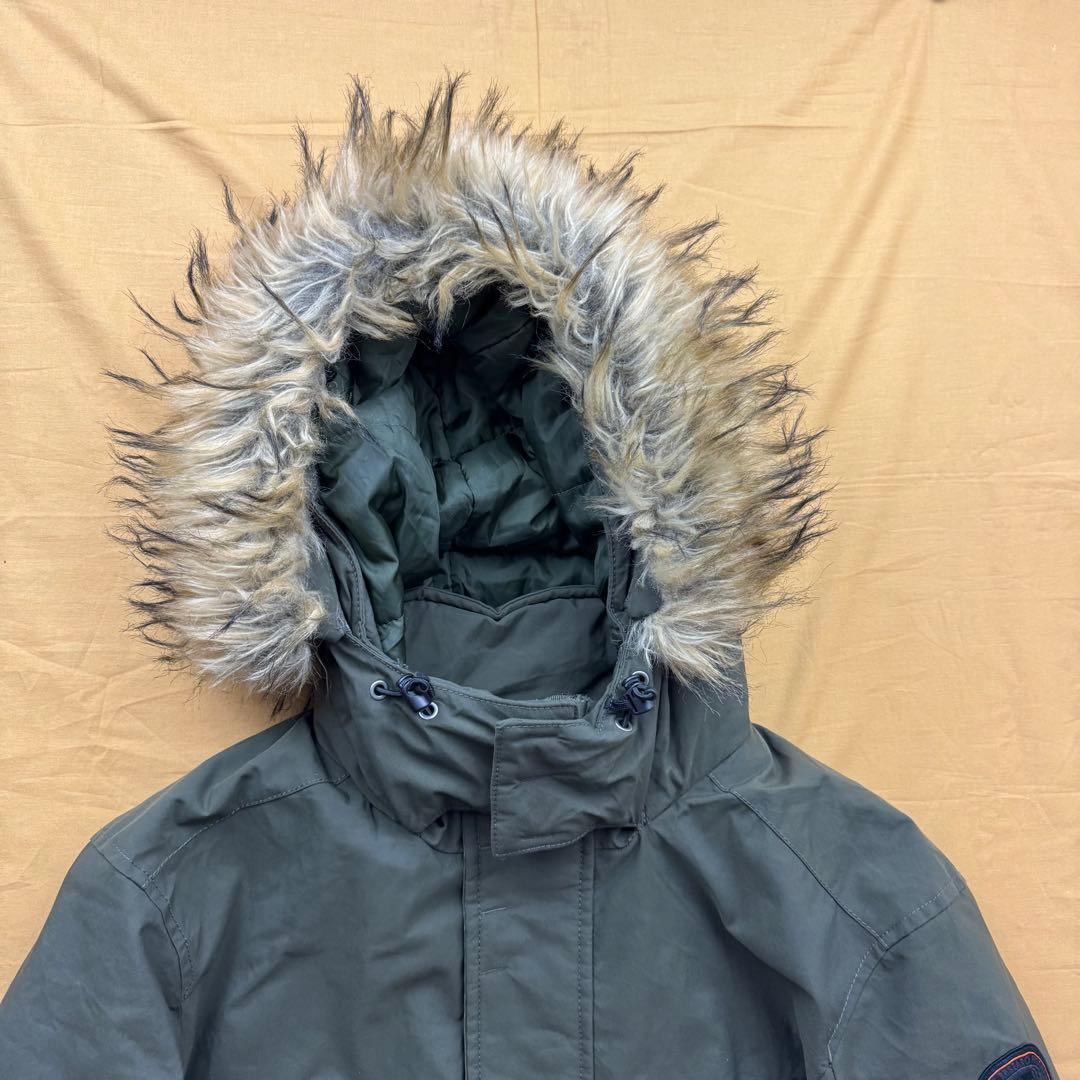 美品 NAPAPIJRI ナパピリ ファー ミリタリー ダウン ジャケット XL