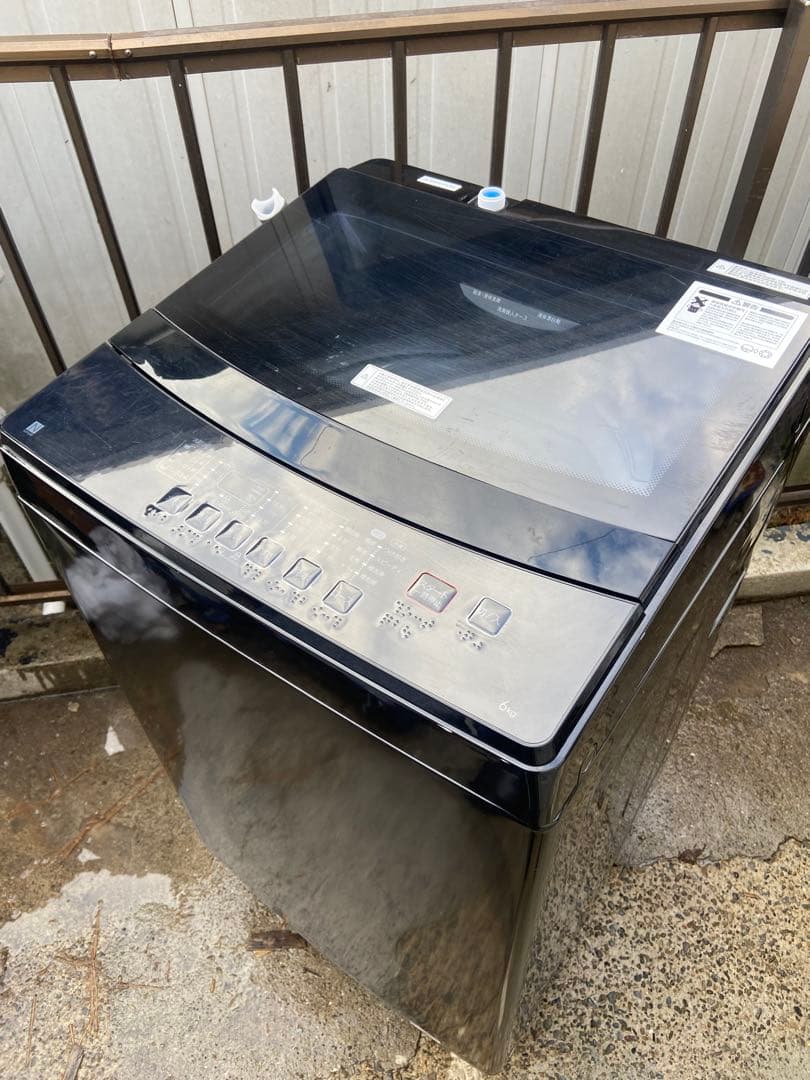 N135 ニトリ 2022年製 全自動洗濯機 6.0kg ブラック