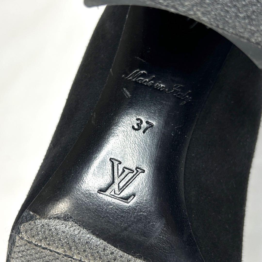 ルイヴィトン　エッセンシャルv サボ　サンダル　23.5cm ブラック　黒