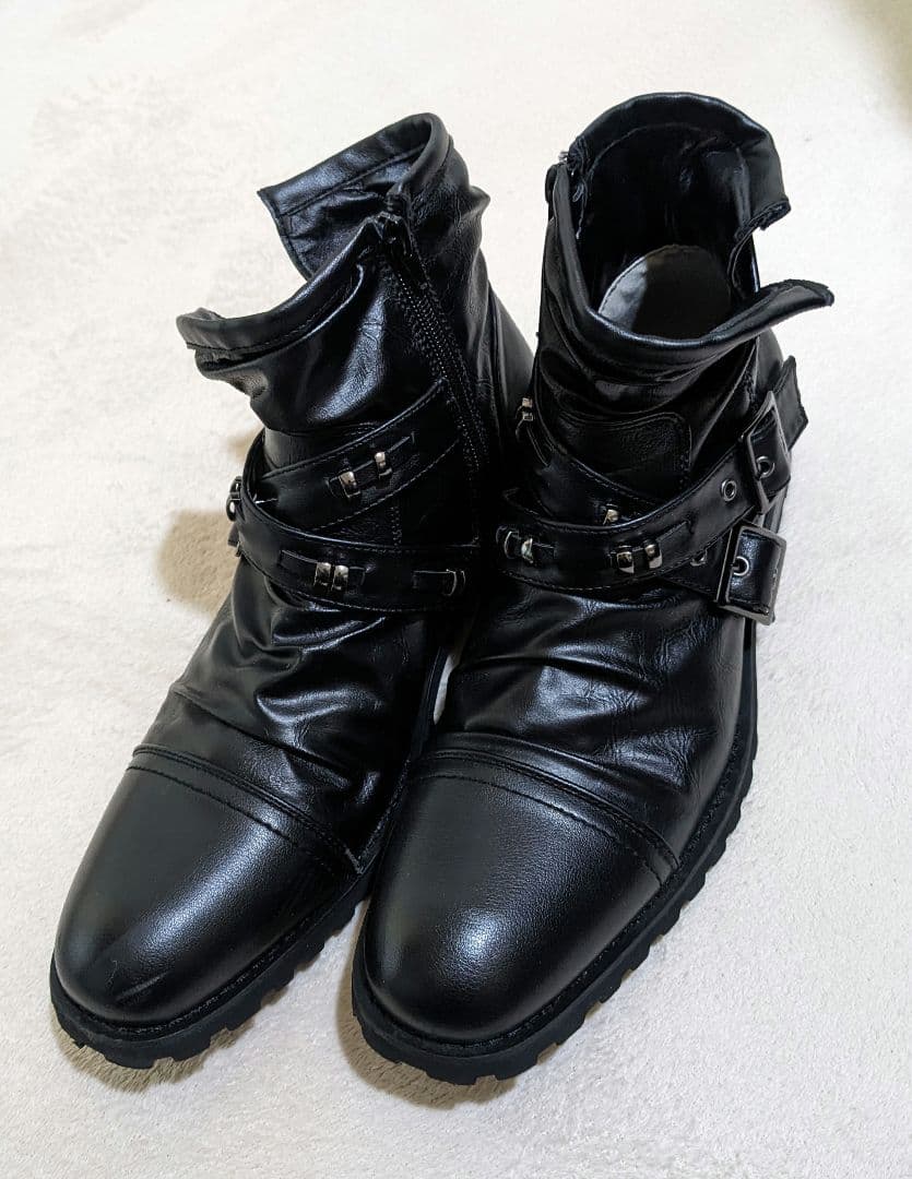 お兄系 平成 Y2K スタッズ クロスベルト ジップアップ エンジニア