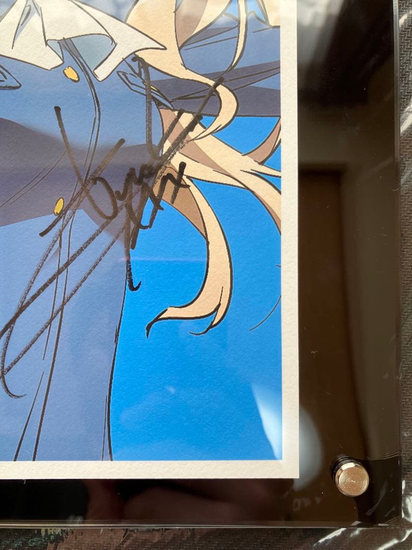 ストライクウィッチーズペリーヌ沢城みゆきさん直筆サイン入り複製原画