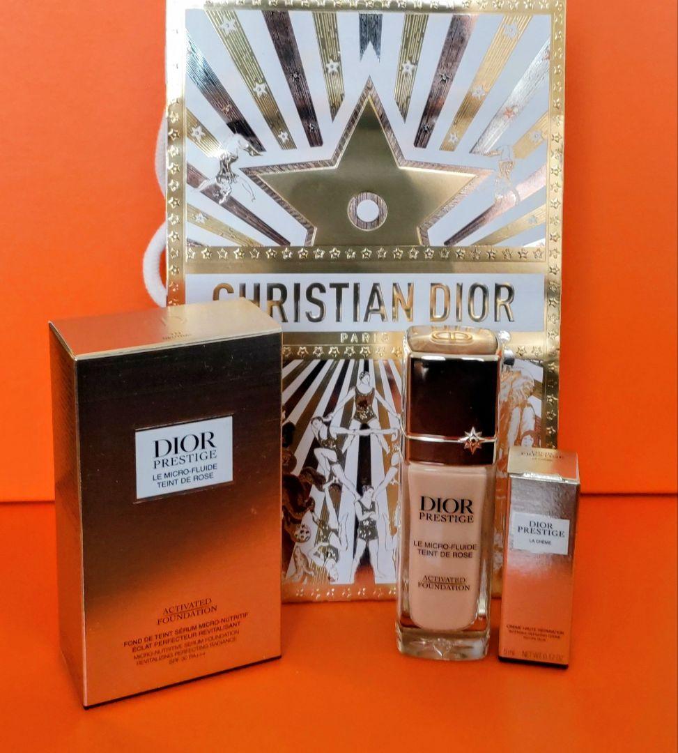 【美品】Dior Prestigeディオールプレステージ リキッドファンデ 1Ｎ プレステージ ル マイクロ フルイド タン / ディオール(リキッド