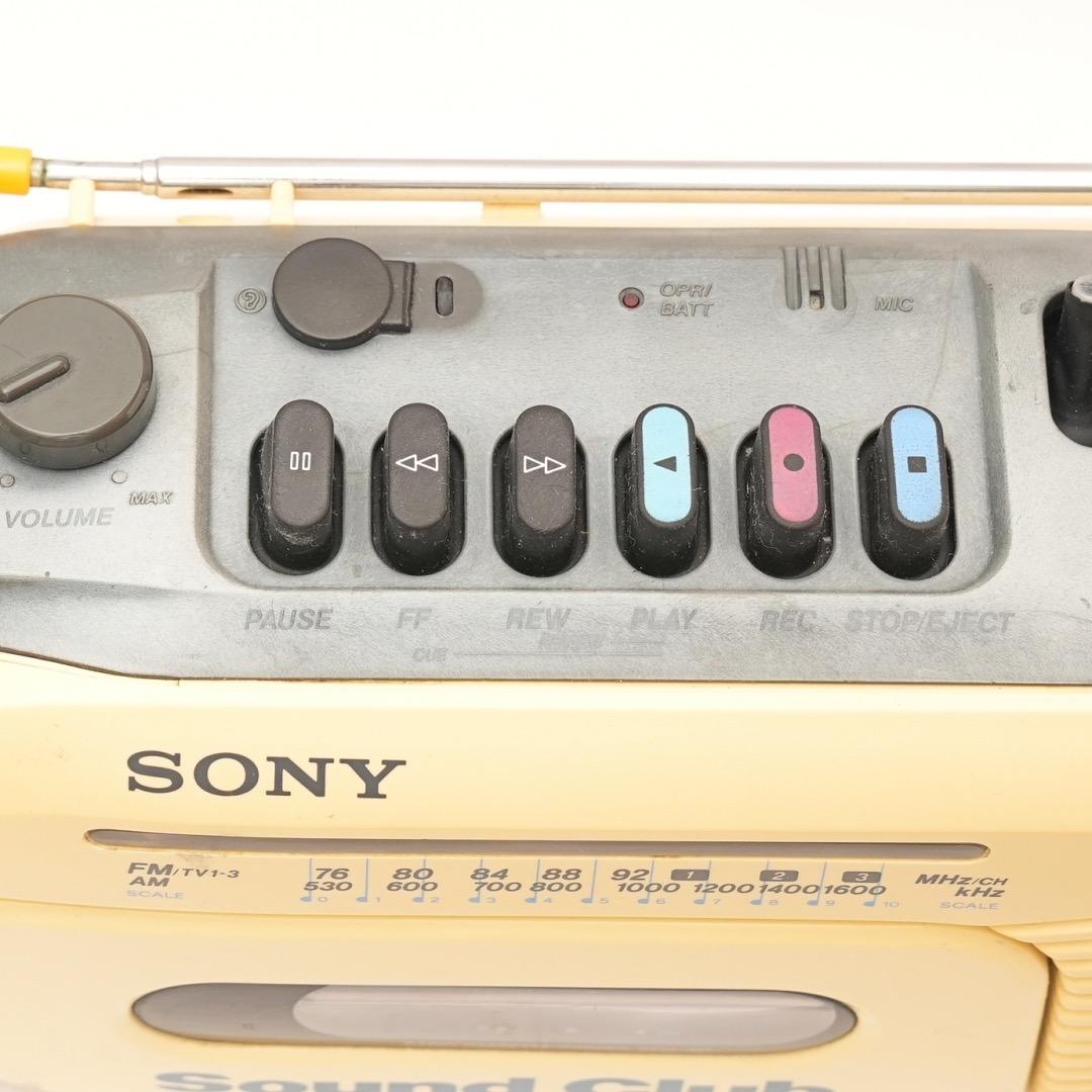 可動品 SONYラジカセ CFM-101 Souundclub カセットテープ - メルカリ