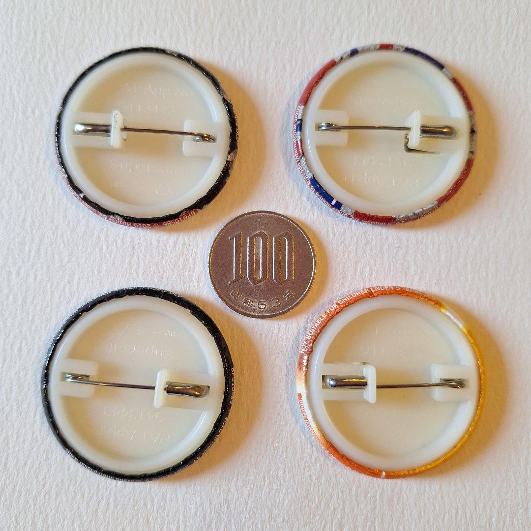 the rolling stones ローリングストーンズ 缶バッジ 4個セット - メルカリ